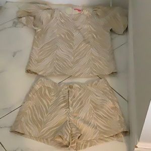 Lilly Pulitzer top and shorts set